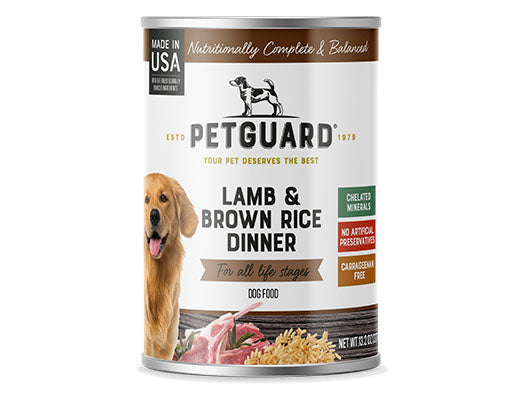 Petguard Lamb & Brown Rice Dinner Canned Adult Dog Food