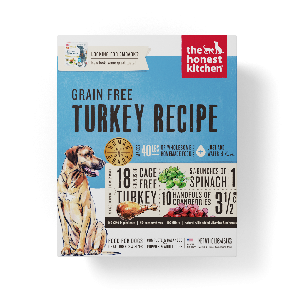 The Honest Kitchen Grain Free Turkey Recipe Dehydrated Dog Food