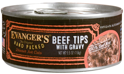 Evangers Beef Tips with Gravy Canned Cat Food