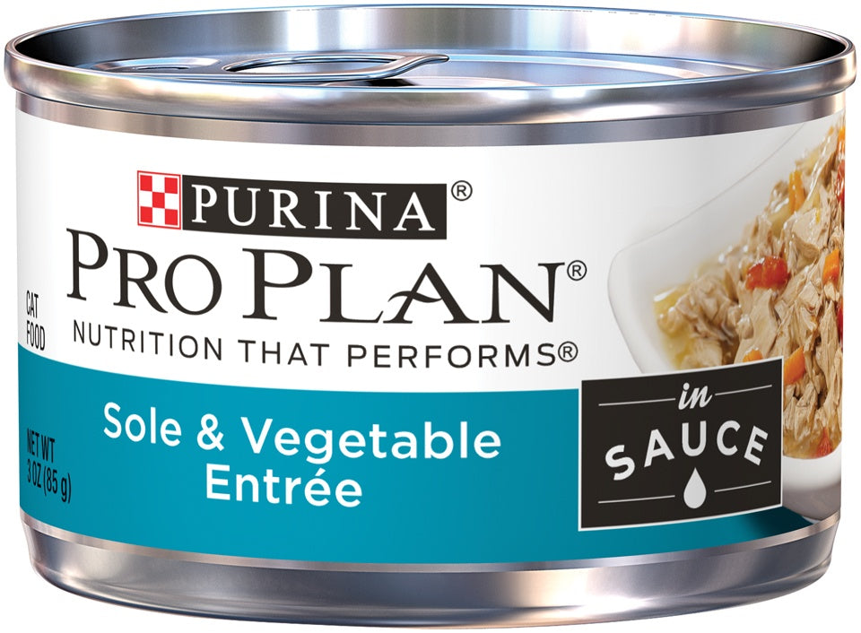 Purina Pro Plan Savor Adult Sole & Vegetables in Sauce Entree Canned Cat Food