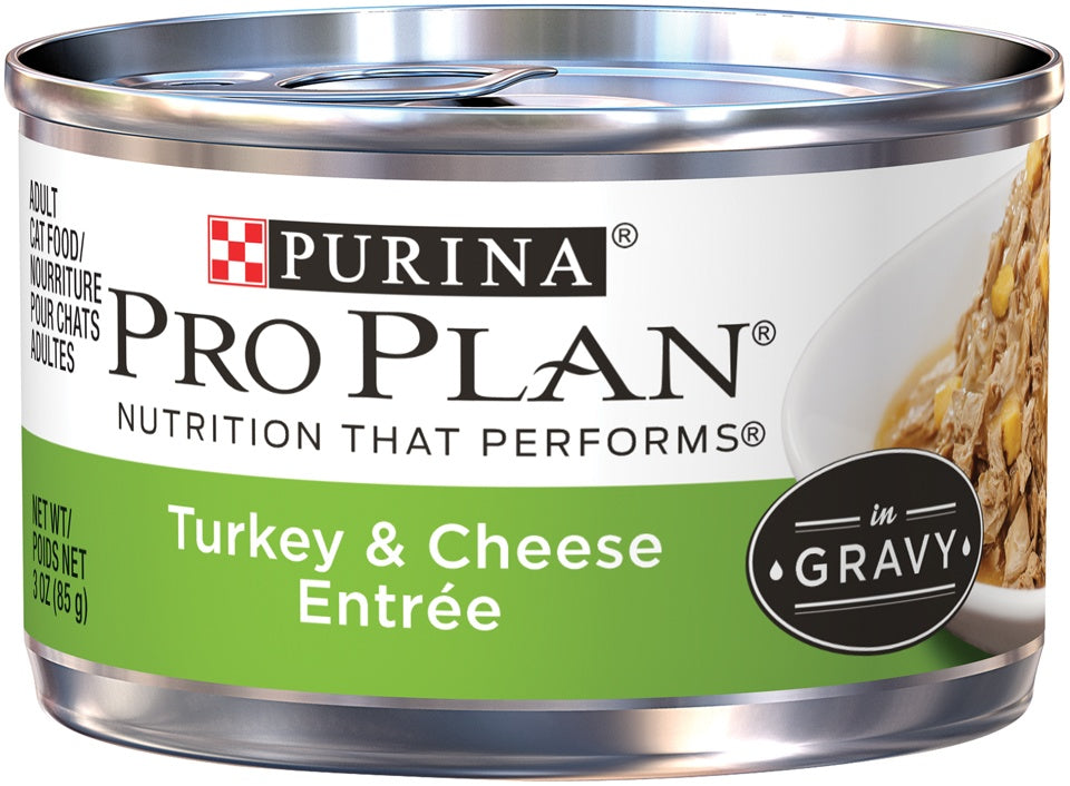 Purina Pro Plan Savor Adult Turkey & Cheese in Gravy Canned Cat Food