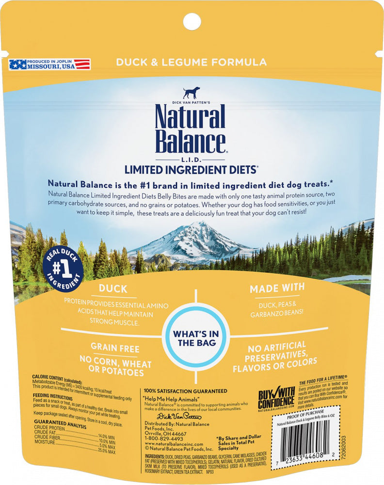 Natural Balance Belly Bites Soft Duck Treats