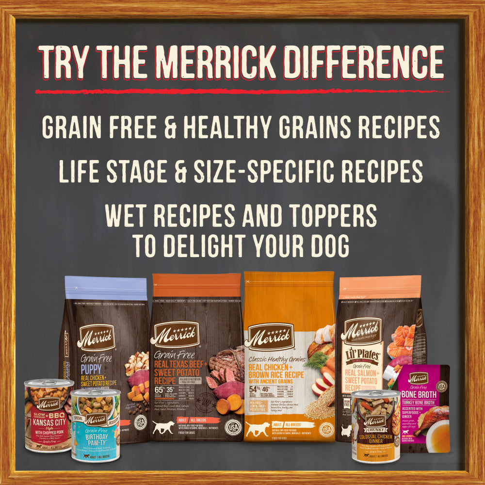 Merrick Grain Free Big Texas Steak Tips Dinner Canned Dog Food