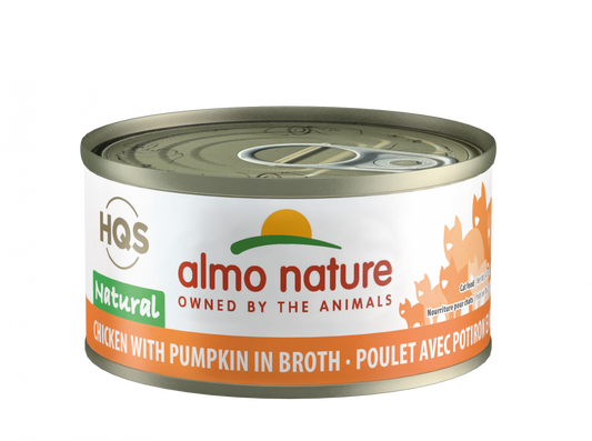 Almo Nature HQS Natural Cat Grain Free Chicken with Pumpkin Canned Cat Food