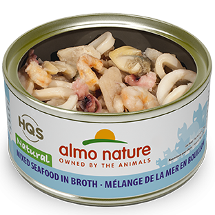 Almo Nature HQS Natural Cat Grain Free Mixed Seafood Canned Cat Food