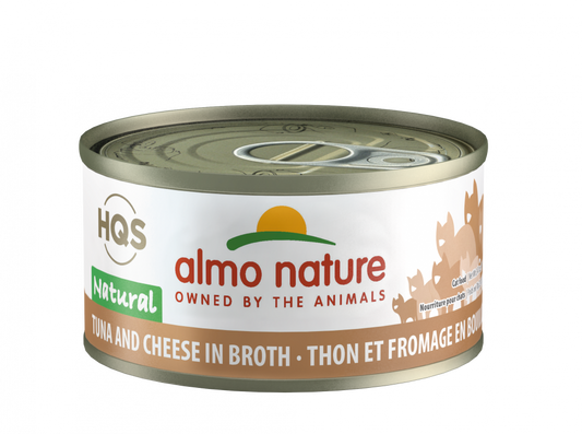 Almo Nature HQS Natural Cat Grain Free Tuna with Cheese Canned Cat Food