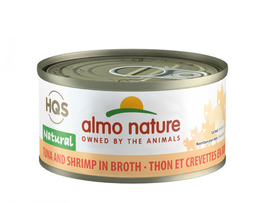 Almo Nature HQS Natural Cat Grain Free Tuna with Shrimp Canned Cat Food