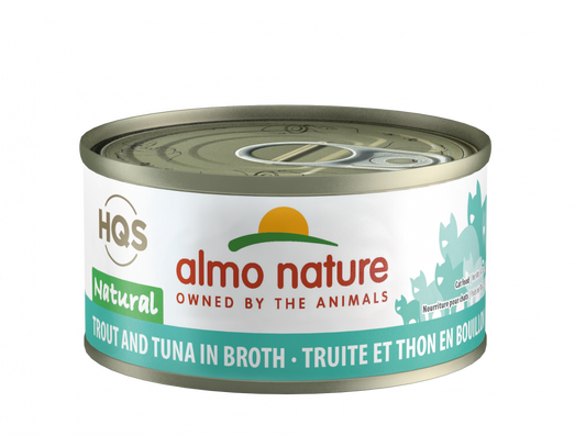 Almo Nature HQS Natural Cat Grain Free Trout and Tuna Canned Cat Food