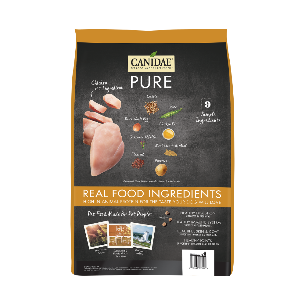 Canidae Grain Free PURE  Chicken, Lentil & Whole Egg Recipe Dry Dog Food
