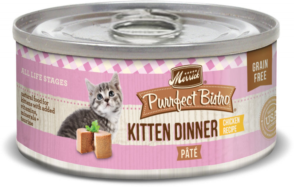 Merrick Purrfect Bistro Grain Free Kitten Dinner Canned Cat Food