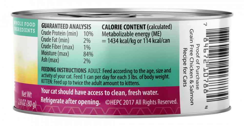 Health Extension Grain Free Chicken and Salmon Recipe Canned Cat Food
