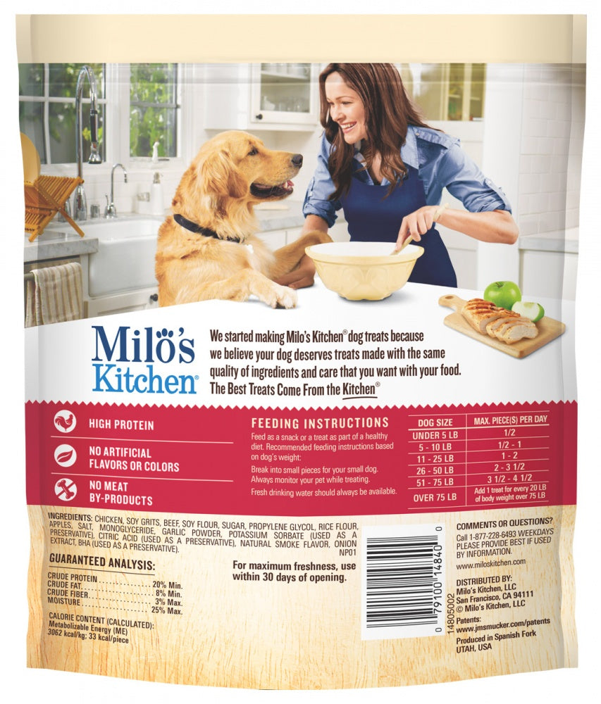 Milo's Kitchen Chicken and Apple Sausage Slices Dog Treats