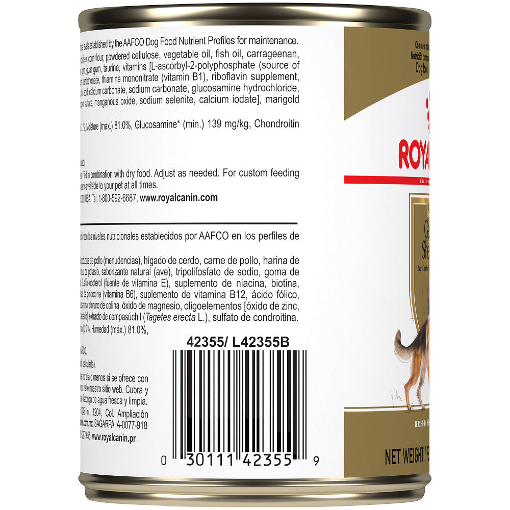 Royal Canin Breed Health Nutrition Adult German Shepherd Canned Dog Food
