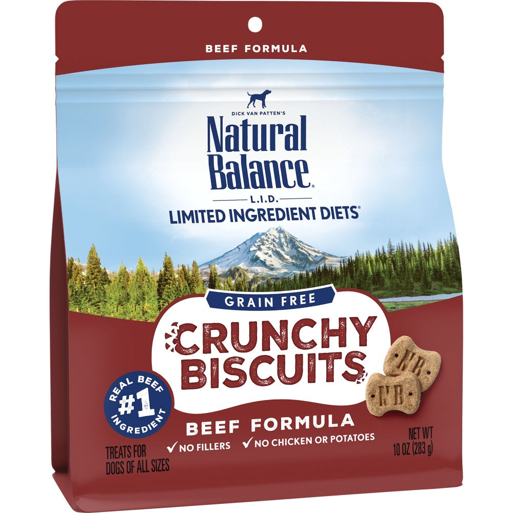 Natural Balance L.I.D. Limited Ingredient Diets Crunchy Biscuits Beef Formula Dog Treats
