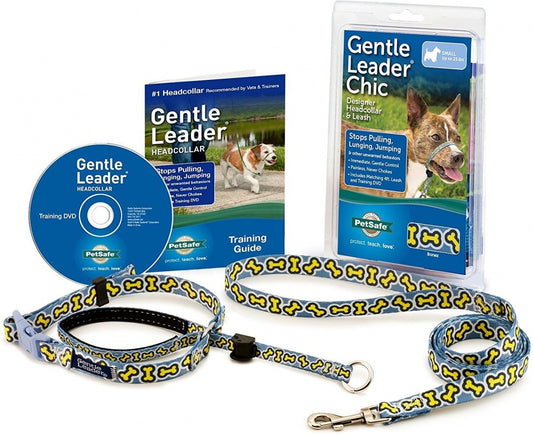 Petsafe Chic Gentle Leader Quick Release Bonez Headcollar for Dogs