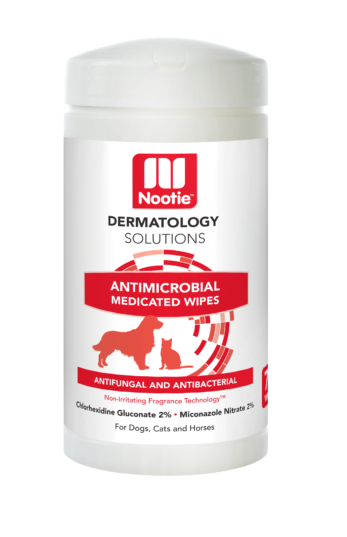 Nootie Dermatology Solutions Antimicrobial Medicated Wipes For Dogs & Cats