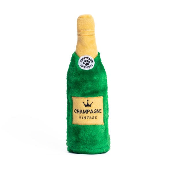 ZippyPaws Happy Hour Crusherz Champagne Plush Dog Toy