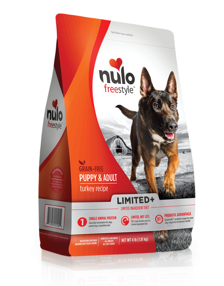 Nulo FreeStyle Limited+ Grain Free Turkey Recipe Puppy & Adult Dry Dog Food