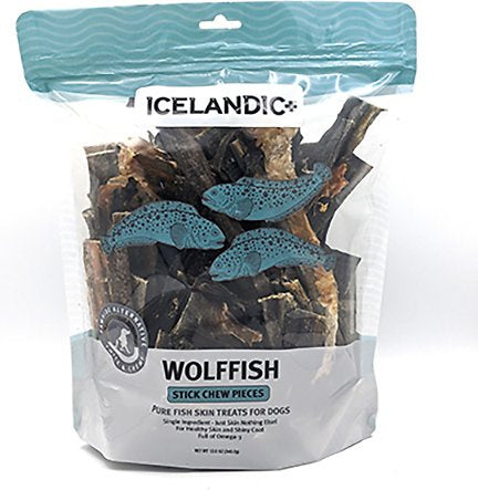 Icelandic+ Wolffish Skin Chew Stick Dog Treat