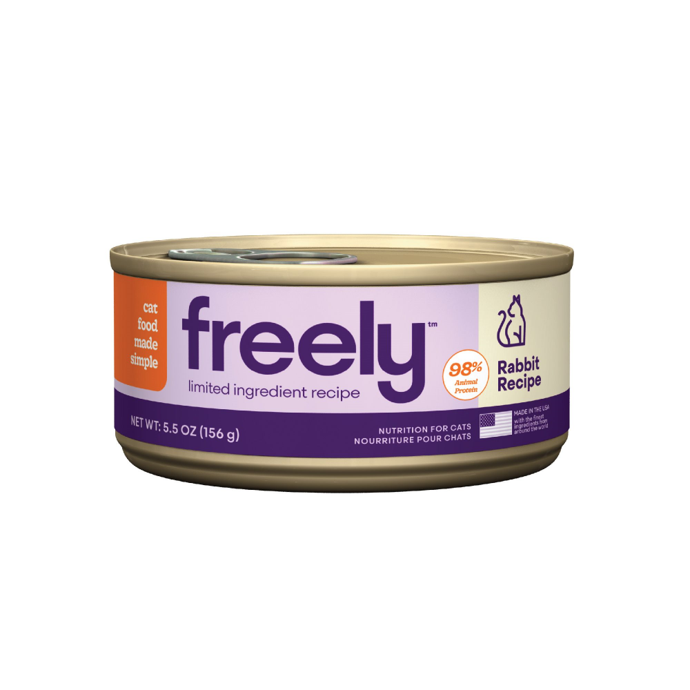 Freely Limited Ingredient Diet Natural Grain Free Rabbit Cans Wet Cat Food