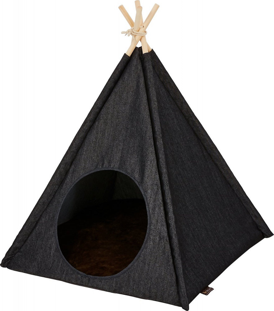 P.L.A.Y. Teepee Tent for Cat or Dog, Urban Denim