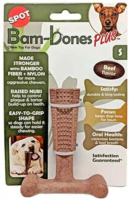 Ethical Pet Bambone Plus Dog Toy, Beef Flavor