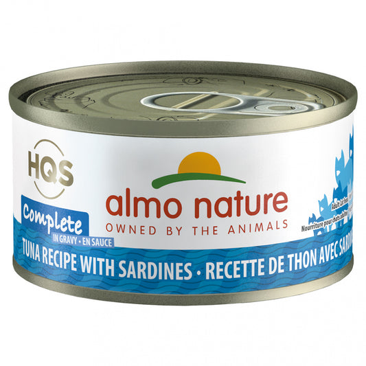 Almo Nature HQS Complete Cat Grain Free Tuna with Sardines Canned Cat Food