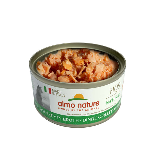 Almo Nature HQS Natural Cat Grain Free Grilled Turkey Canned Cat Food
