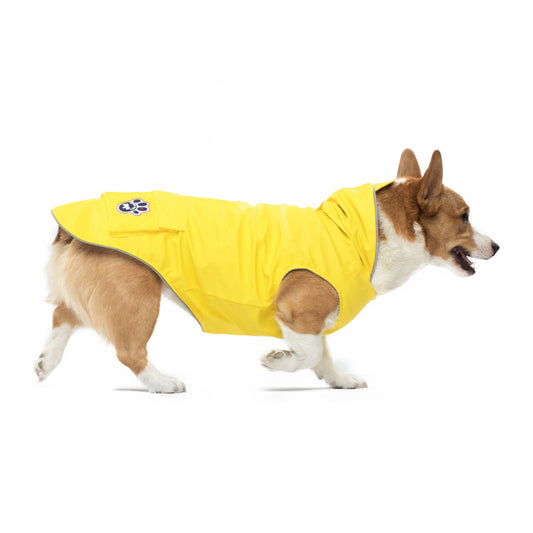 Canada Pooch Torrential Tracker Yellow Rain Coat for Dogs