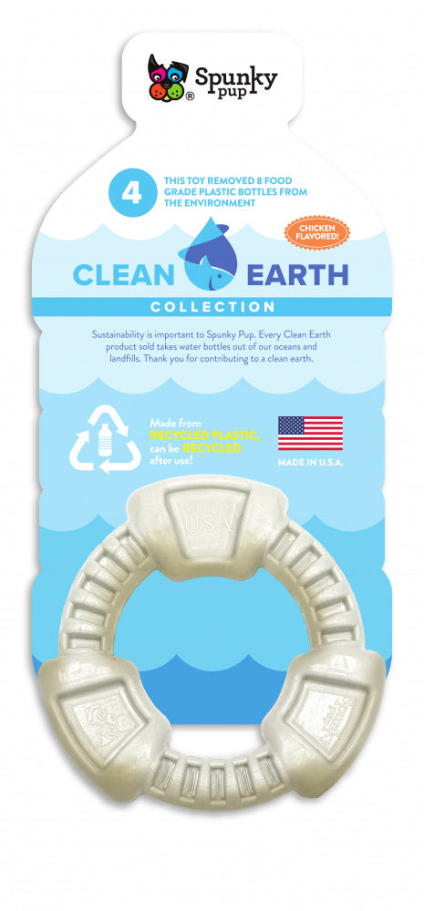 Spunky Pup Clean Earth Recycled Ring Dog Toy