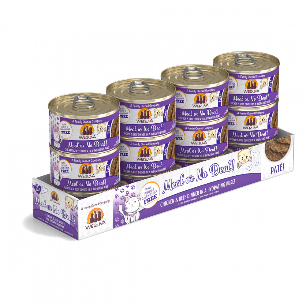 Weruva Classic Cat Pate Meal or No Deal! with Chicken & Beef Canned Cat Food