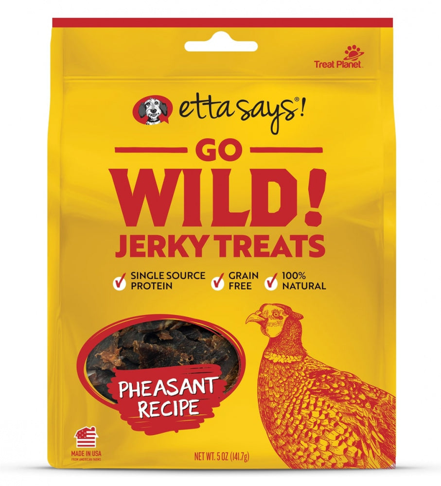Etta Says Go Wild! Jerky Treats Pheasant Recipe Dog Treats