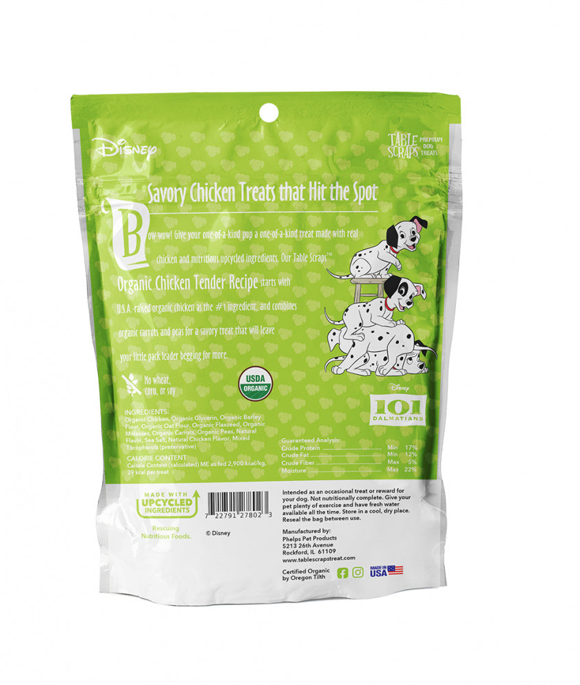 Phelps Pet Products Disney Table Scraps Organic Chicken Tender Recipe Dog Treats